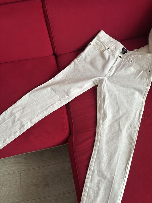 Blugi H&M skinny fit marimea 33 albi