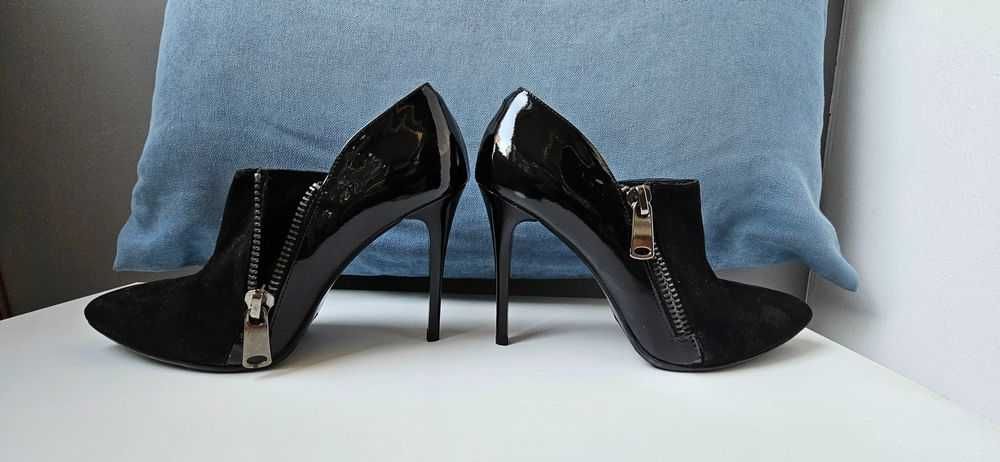 Cizme, botine, ScarpaMore,
toc 10 cm, nr. 39, piele interior exterior