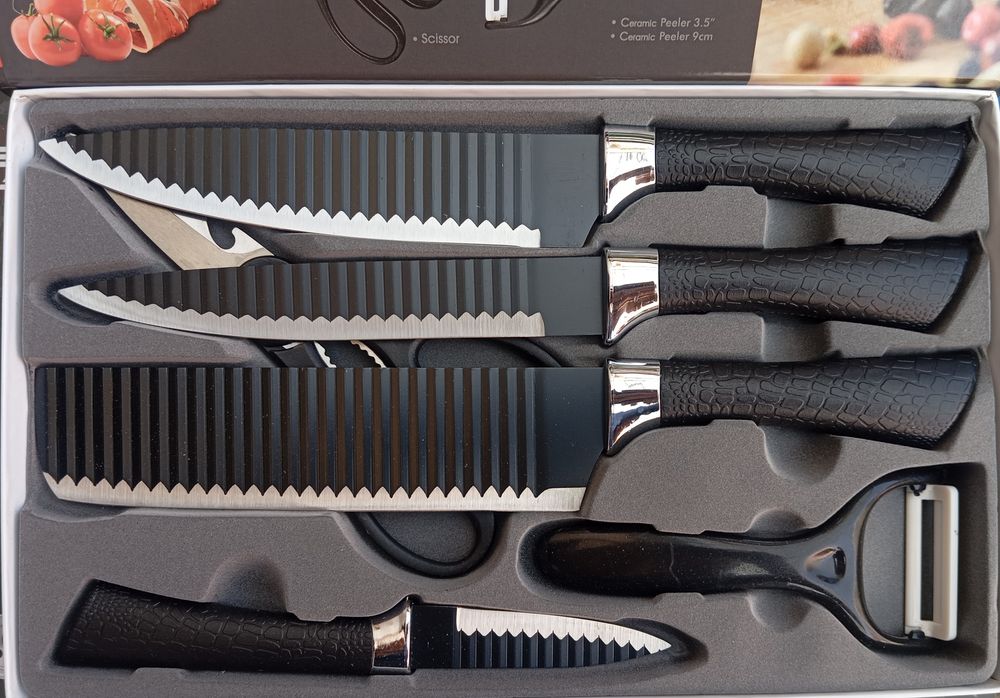 Комплект кухненски ножове + Ножица и Белачка ZEPTER