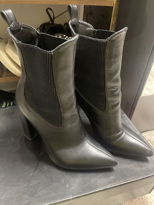 Естествена кожа боти 38 номер