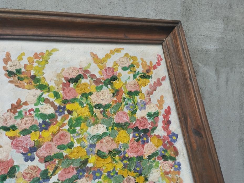 Маслена картина с подпис 1992 Ема Йончева