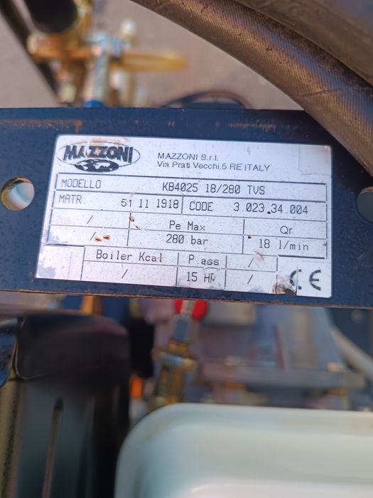 Бензинова водоструйка Mazzoni 280 bar.