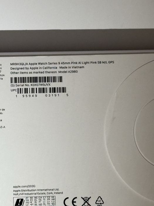 Apple Watch 9, GPS, Carcasa Pink. SIGILAT, transport inclus