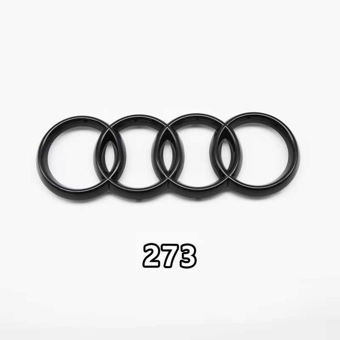 Embleme Logo Audi Grila Fata sau Portbagaj 175/192/216/273/285mm, Negr