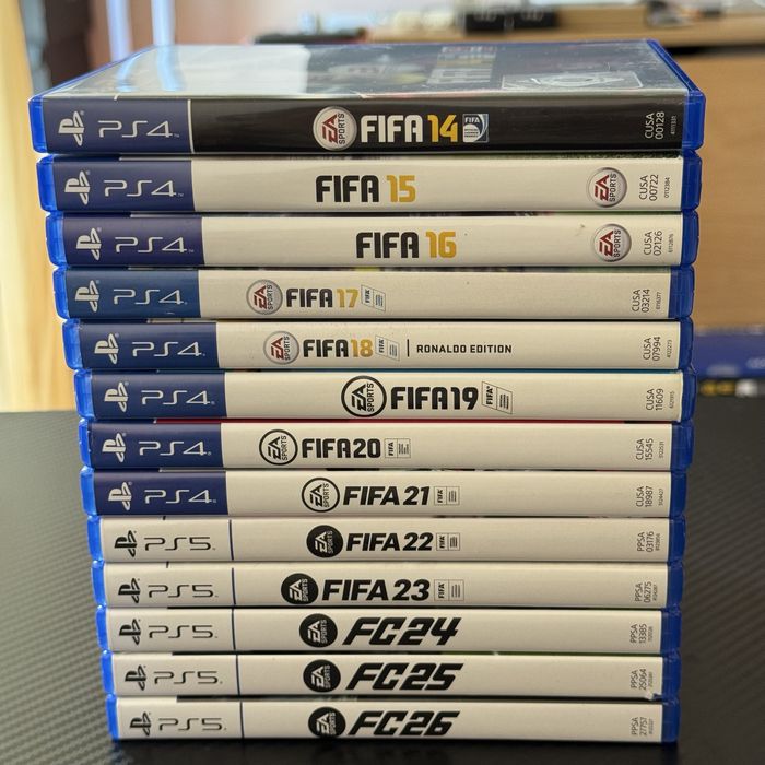 Колекция комплект лот всички игри на FIFA FC 14 15 16 17 18 19 20 21 22 23 24 25 26