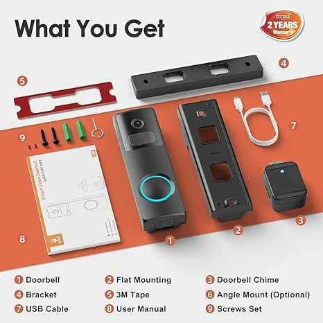 WiFi видео звънец съвместим със смартфон Dzees