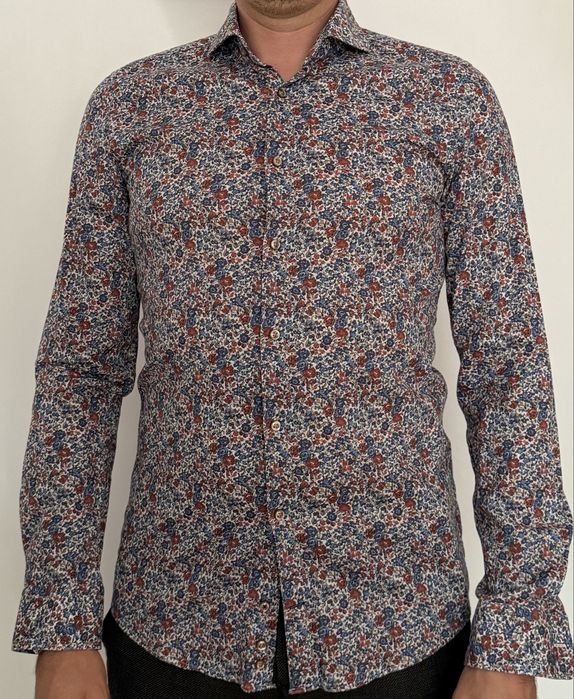 Cămașă JOOP! Slim Fit florală bărbați, mărimea 39 / 15½