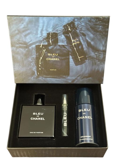 Луксозни подаръчни мъжки компекти с парфюм,дезодорант и травел парфюм.