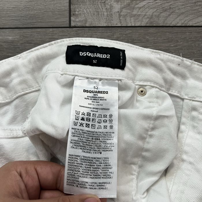 Blugi Dsquared2 Slim Jean - White Denim