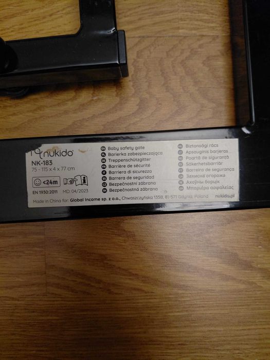 Bariera / Portita ( Nukido )  de siguranta copii 75 -115  x 77 cm