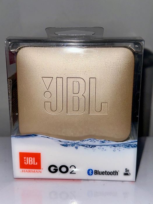 Преносима тонколона JBL Go2, IPX7, Шампанско