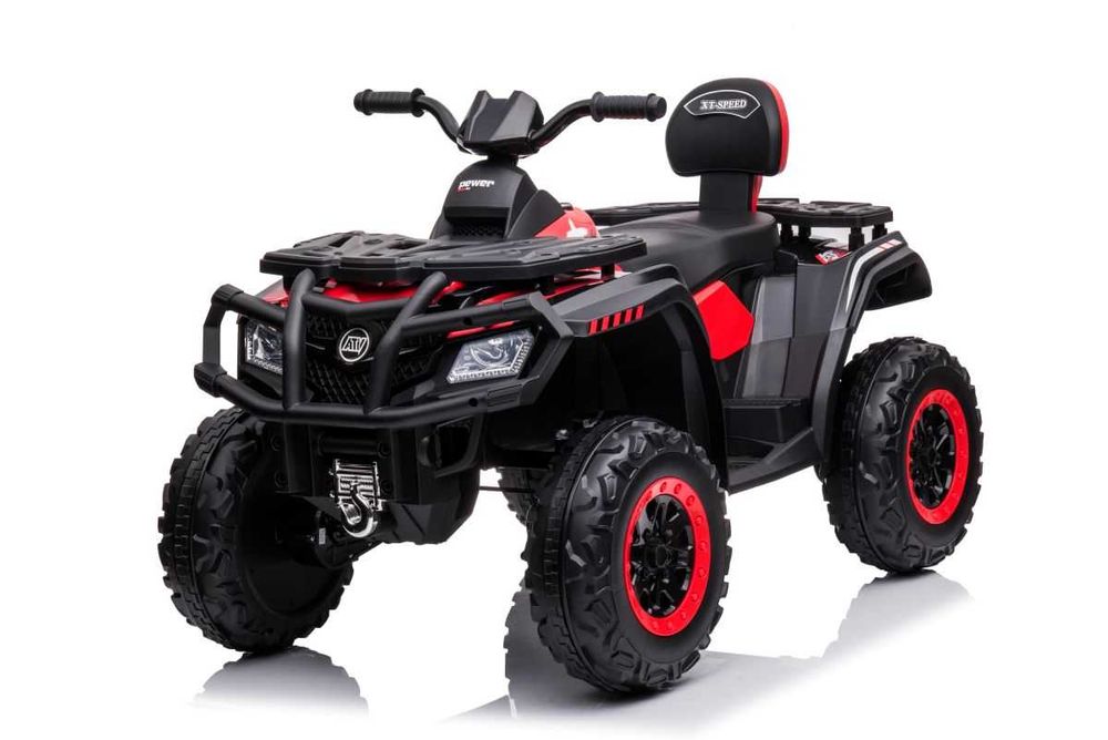 ATV electric pt copii Autokids 24V 4x4 cu cupa 3-10 ani (S615) Rosu