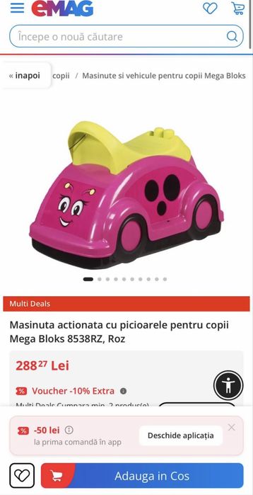 Masinuta mega bloks