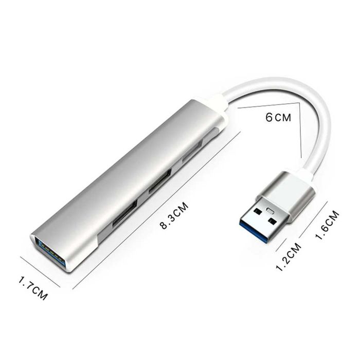 USB HUB 3.0, 4 Ports. Тип USB и Type-C. Гарантия. Доставка