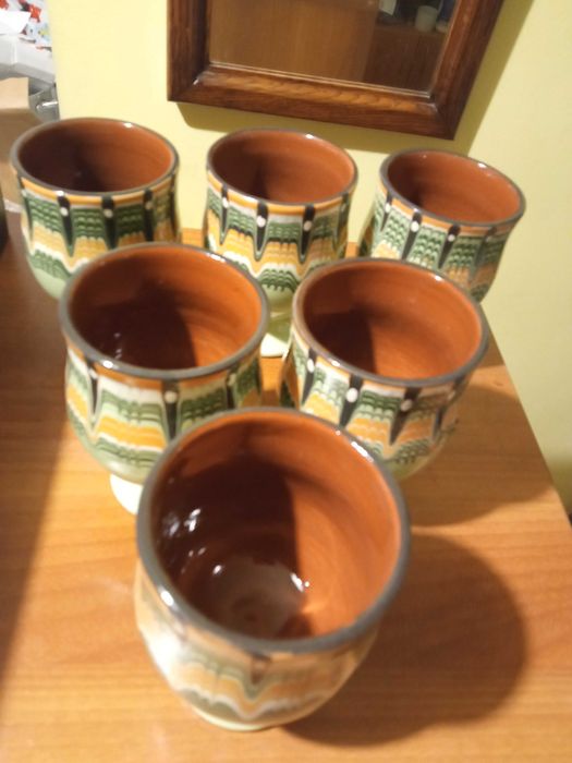 6 бр. чаши традиционна българска керамика