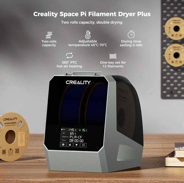 Uscator Creality Space Pi Filament Dryer Plus - 2 role