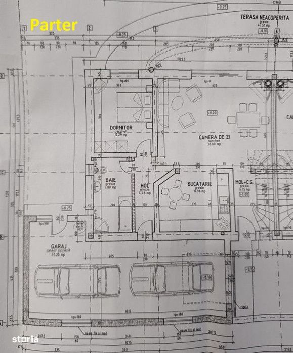 Casa cuplata cu doua unitati locative, Tauti, D+P+1+Pod, SU 255 mp, te