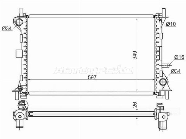 Радиатор Ford Focus
