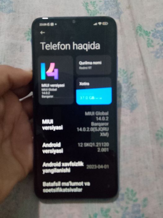 Redmi 9t kafolati bilan