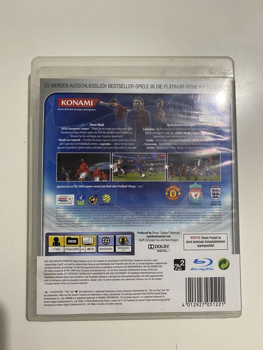 PES 2009 PS3 Platinum - PlayStation 3