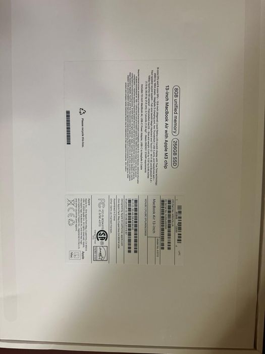 Macbook купленный в США