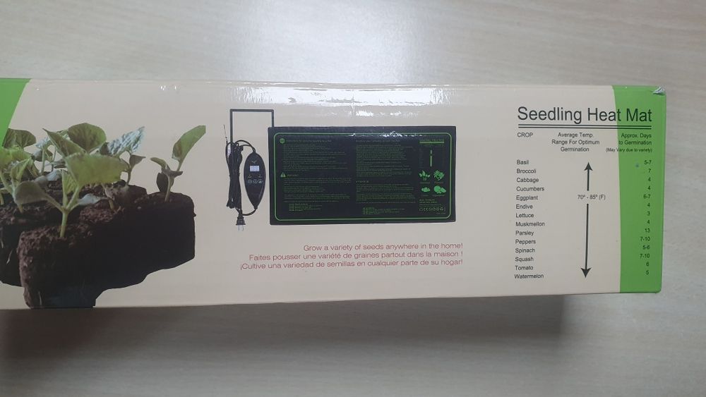 Covoraș de încălzire pentru plante, răsaduri, impermeabil, termostat