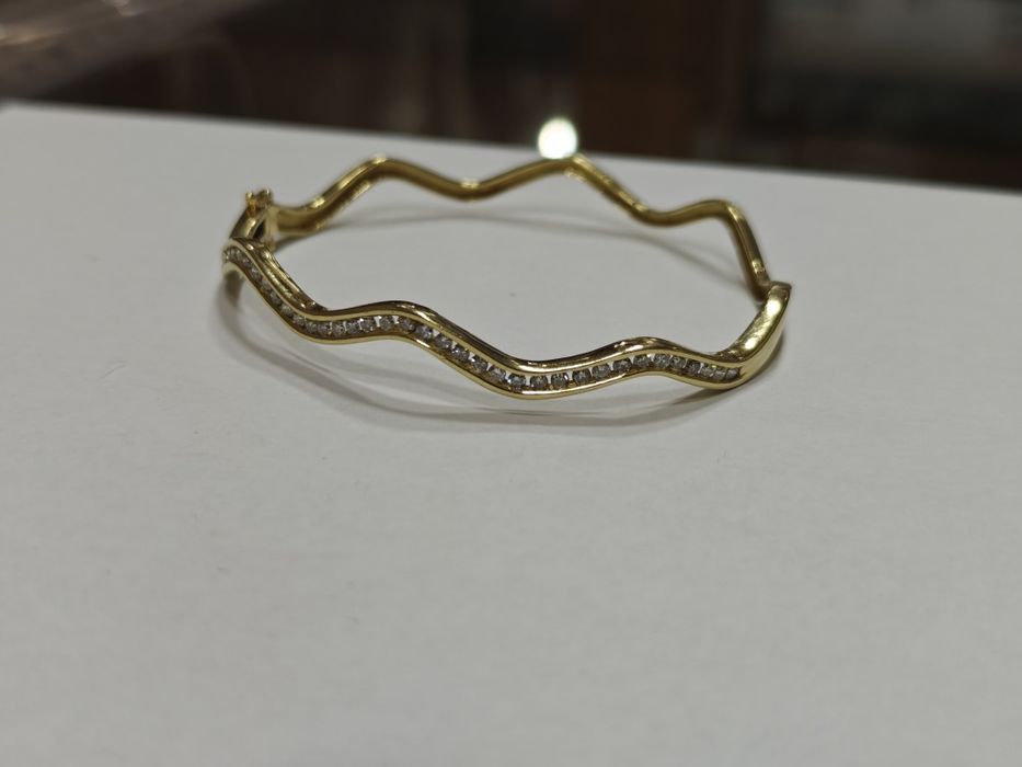 Brățară aur 14k 10.94gr diamante naturale(r)