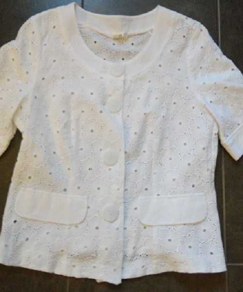 Sacou de vara din in brodat