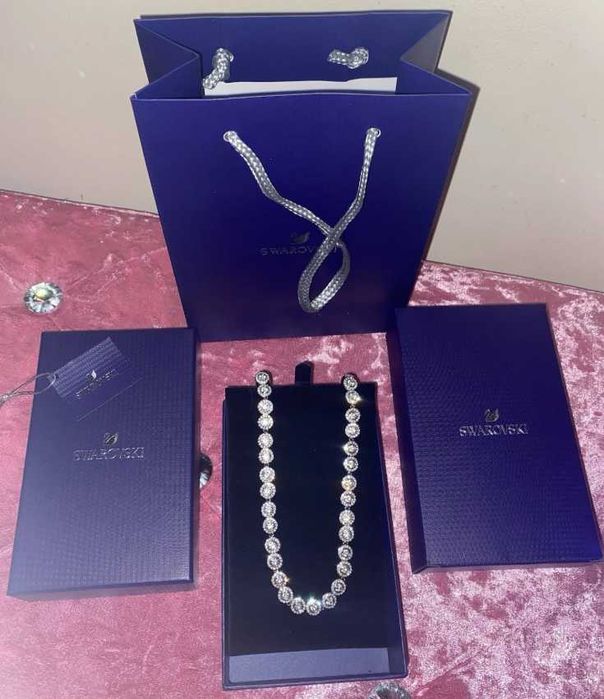 Colier Swarovski Angelic Argintiu - nou, în cutie