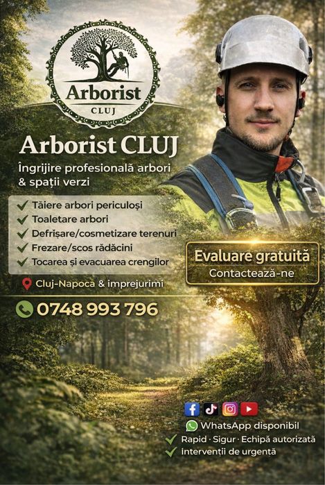 ARBORIST CLUJ – Servicii Profesionale Arboricultura si spatii verzi