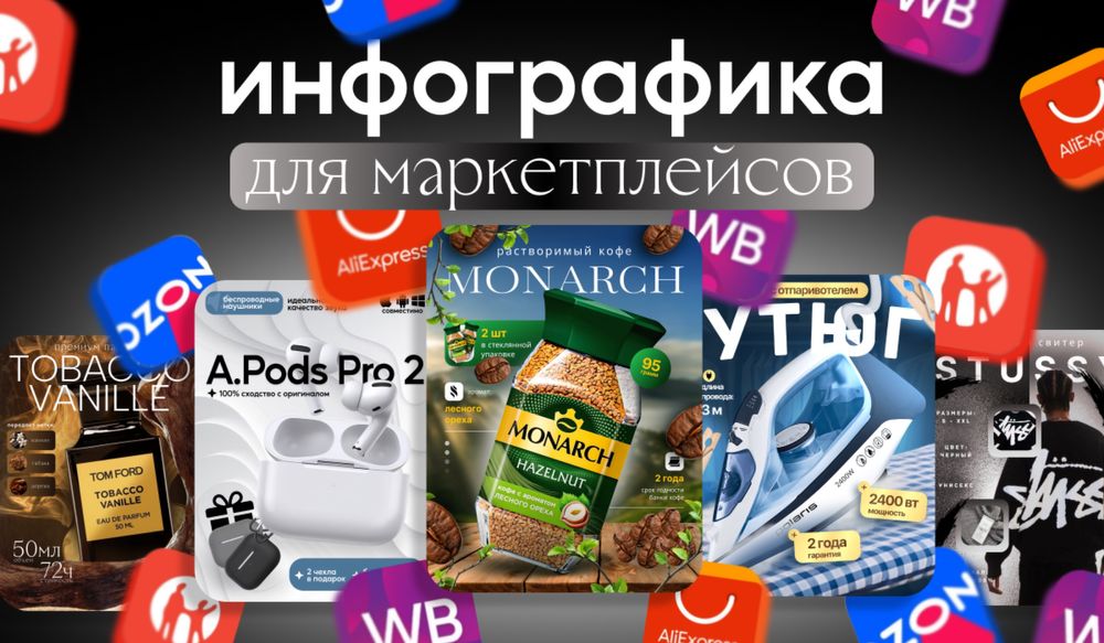 ИНФОГРАФИКА для маркетплейсов | графический дизайнер