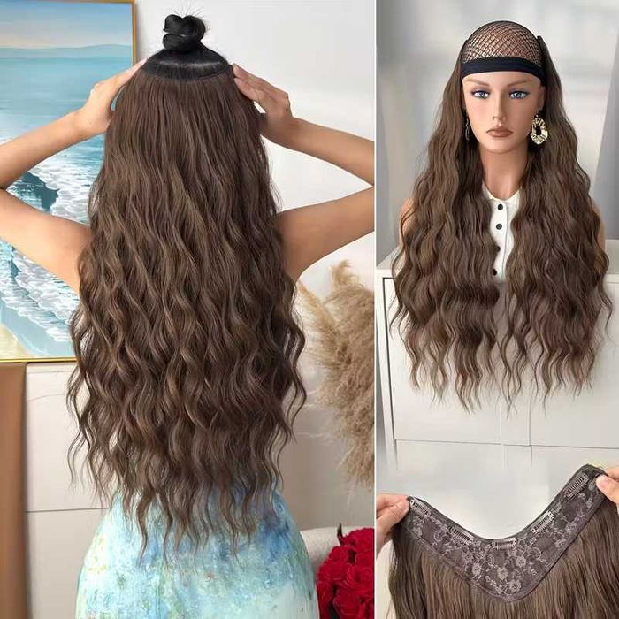 Екстеншън с клипс / треса / треса с клипси / Удължение за Коса