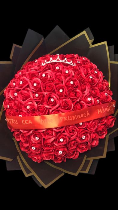 Buchet 101 trandafir de sapun