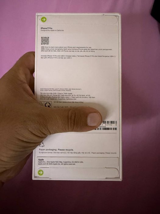 iPhone 17Pro sotiladi yangi ochilmagan