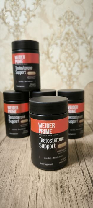 Weider Prime Testosterone Support (120 Capsules)— Erkaklik Quvvati va