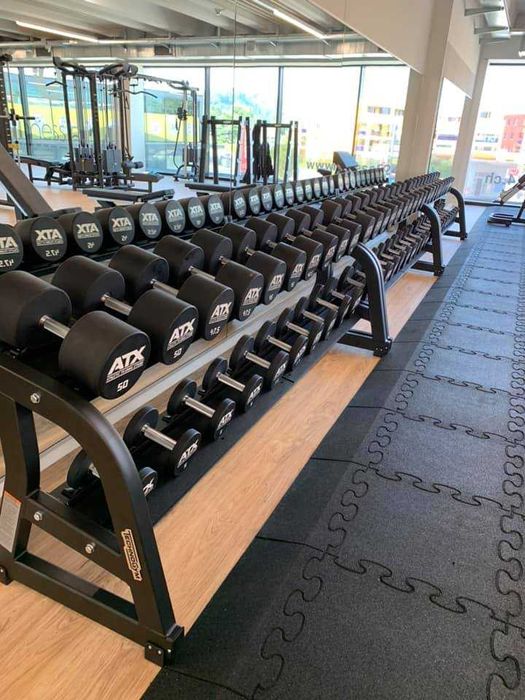 Професионални Дъмбели Уретан , Гири 5-40 кг, 13 чифта , Фитнес Уреди