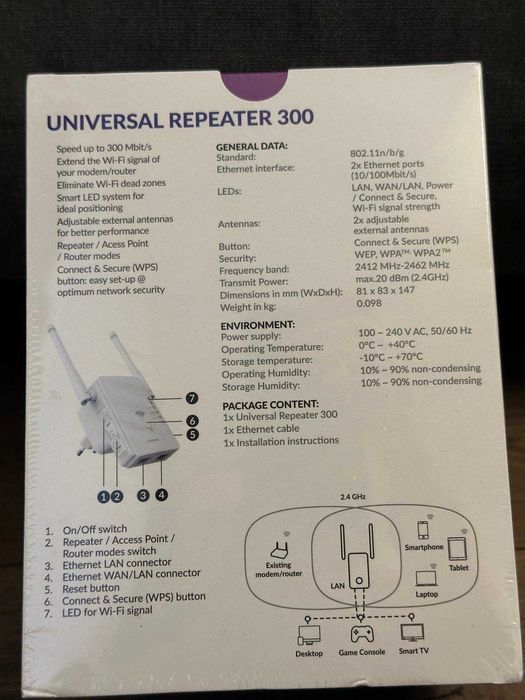 Repeater Wi-Fi STRONG Universal Repeater 300 – 300 Mbps