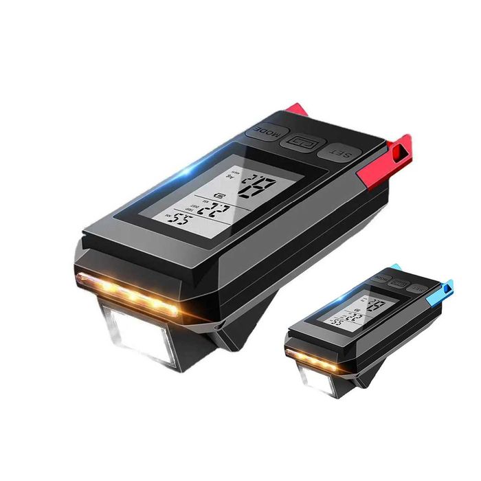 3 в 1 - Светлина за велосипед - 450lum, Звънец - 120dB, Велокомпютър