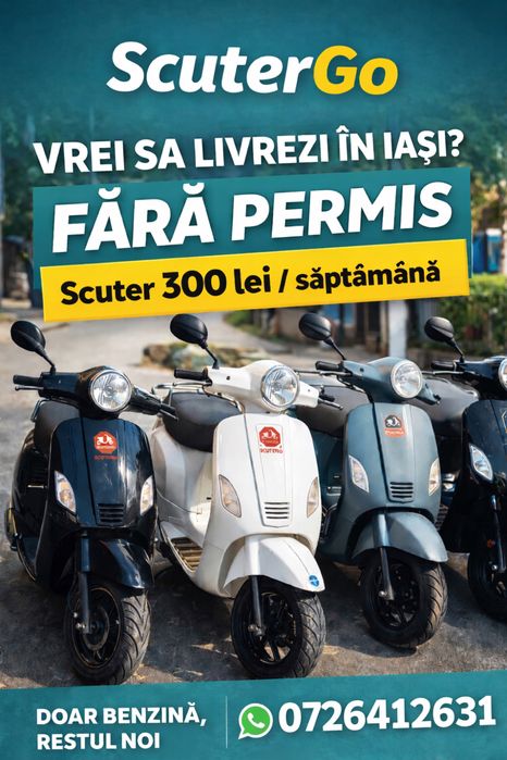 Scuter de inchiriat Iasi / Scooter for Rent Iași