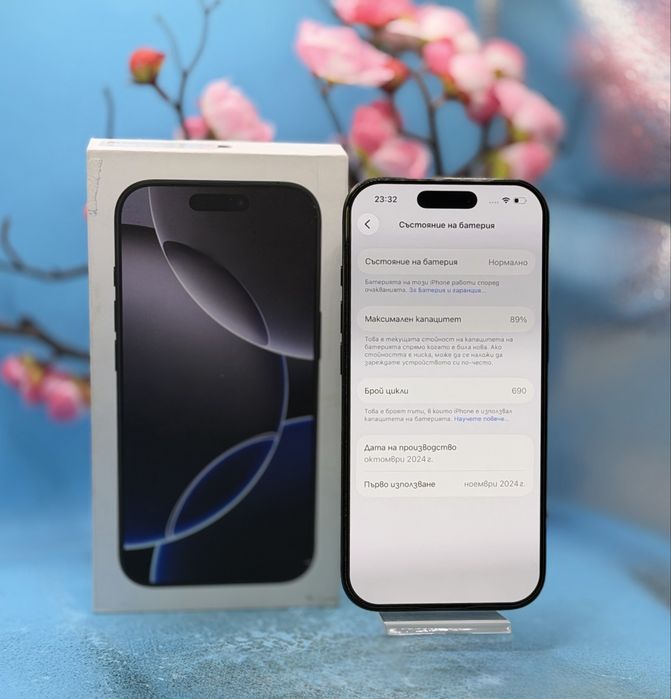 Apple iPhone 16 Pro, 256GB, 5G, Black Titanium