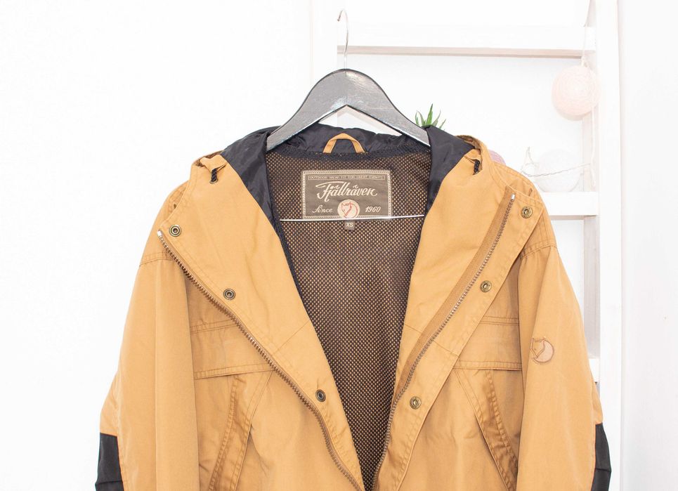 Fjallraven оригинално мъжко яке кафяво туристическо ловно XS-S