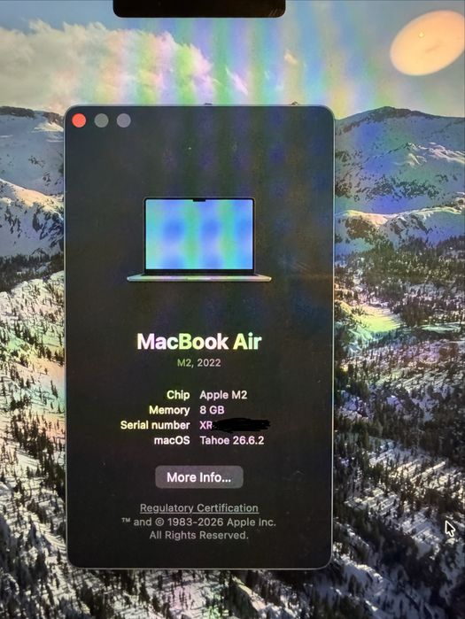 MacBook Air M2 13,6 inch (2022) – Stare impecabilă