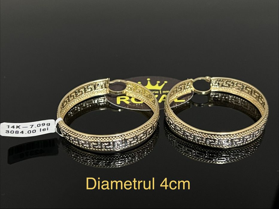 Bijuteria Royal CB : Cercei dama aur 14k 7,09gr