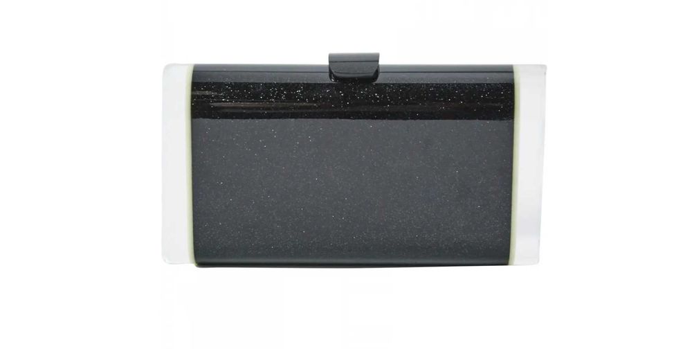 Auth Clutch Geanta Edie Parker Lara Acrilic Fosfor Verde Ice Ends Glow