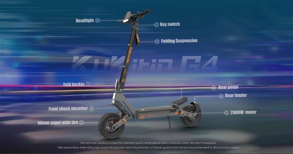НАЛИЧНОСТ!!! Електрическа Тротинтка KuKirin G4 2026г 2000W 60V/20Ah