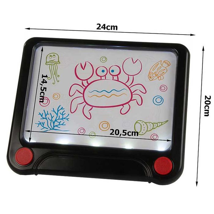 Графичен таблет с 3 неонови двустранни флумастери за рисуване,игра ТОП