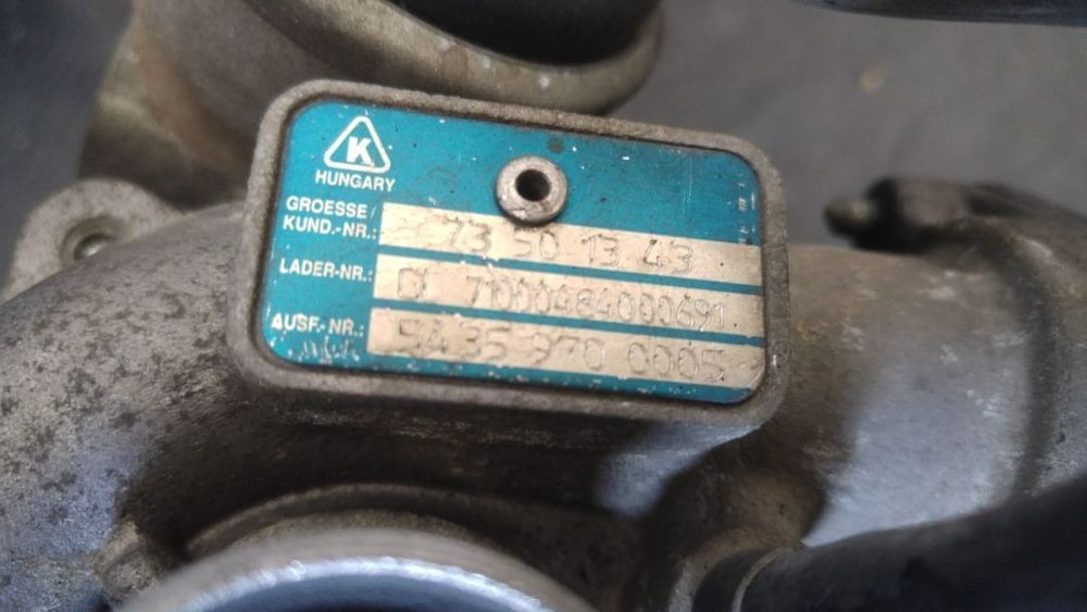 Turbina 1.3 multijet 188a9000 fiat punto 54359700005