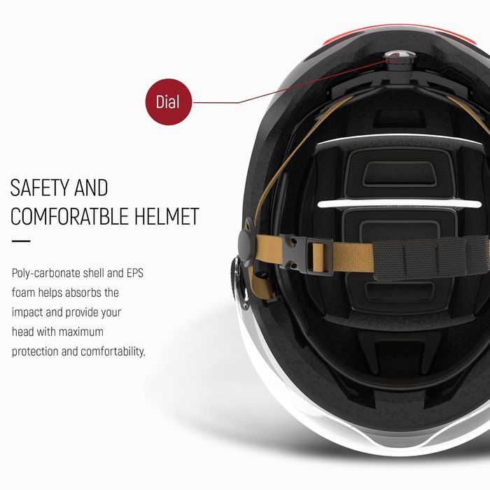 Интелигентна каска LIVALL L23 с визьор и LED осветителна система