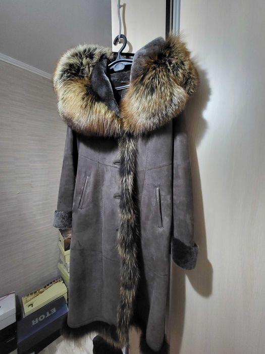 Женская натуральная дубленка 46-48рр