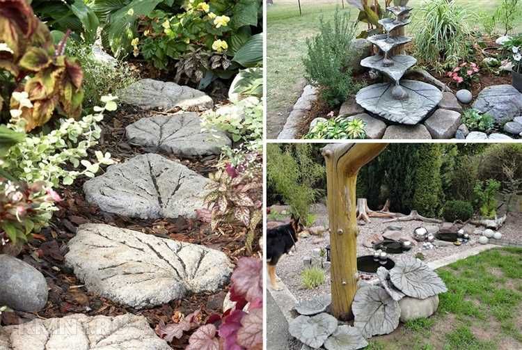 Декоративная нарезка из бетона в ландшафтном дизайне.